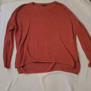 Red-pink sparkly sweater
